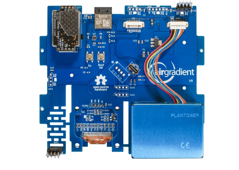 Fully assembled AirGradient ONE PCB