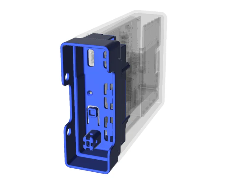 The bottom part of the AirGradient Go Portable AQ Monitor.