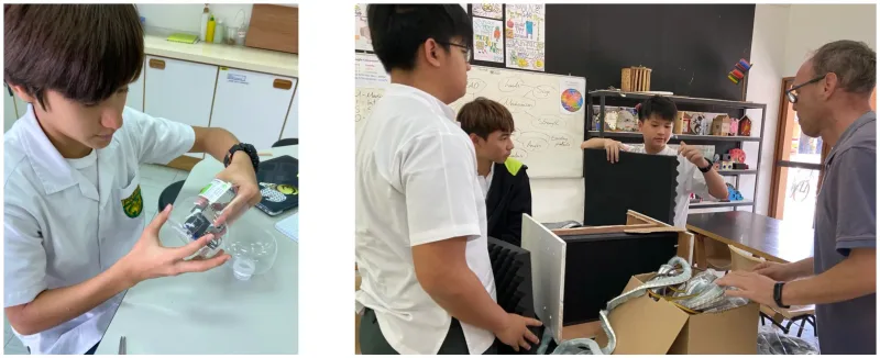 Sensor building at school!